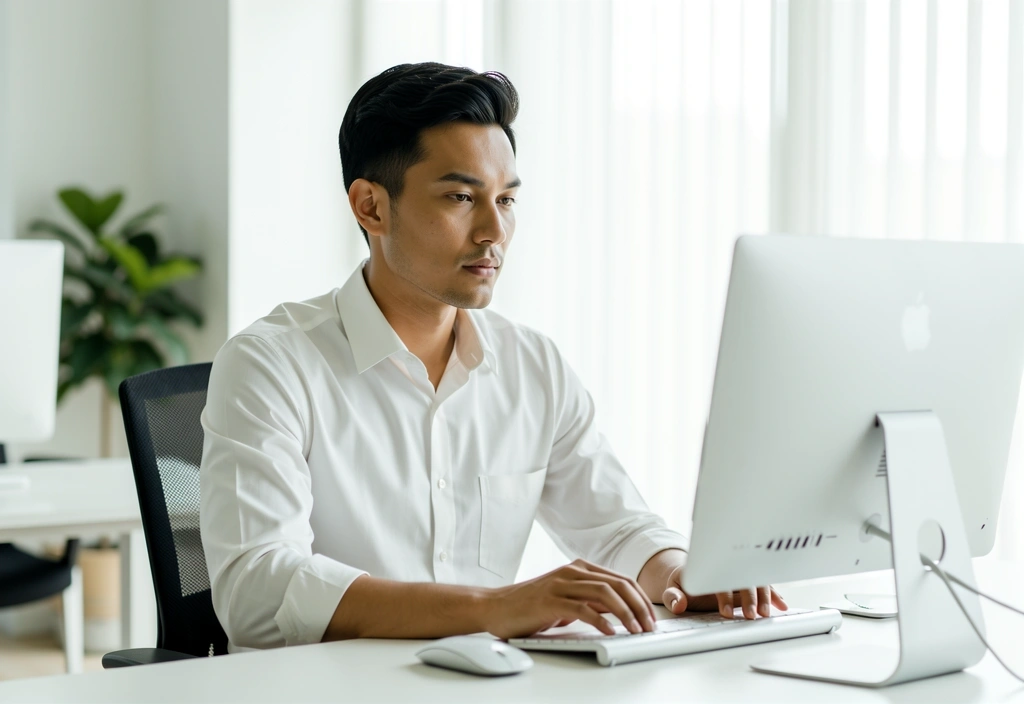 Fokus visual di tempat kerja